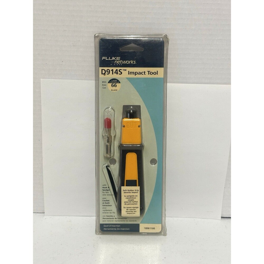 NEW SEALED Fluke Networks 10061810 D914S Impact Punch Down Tool